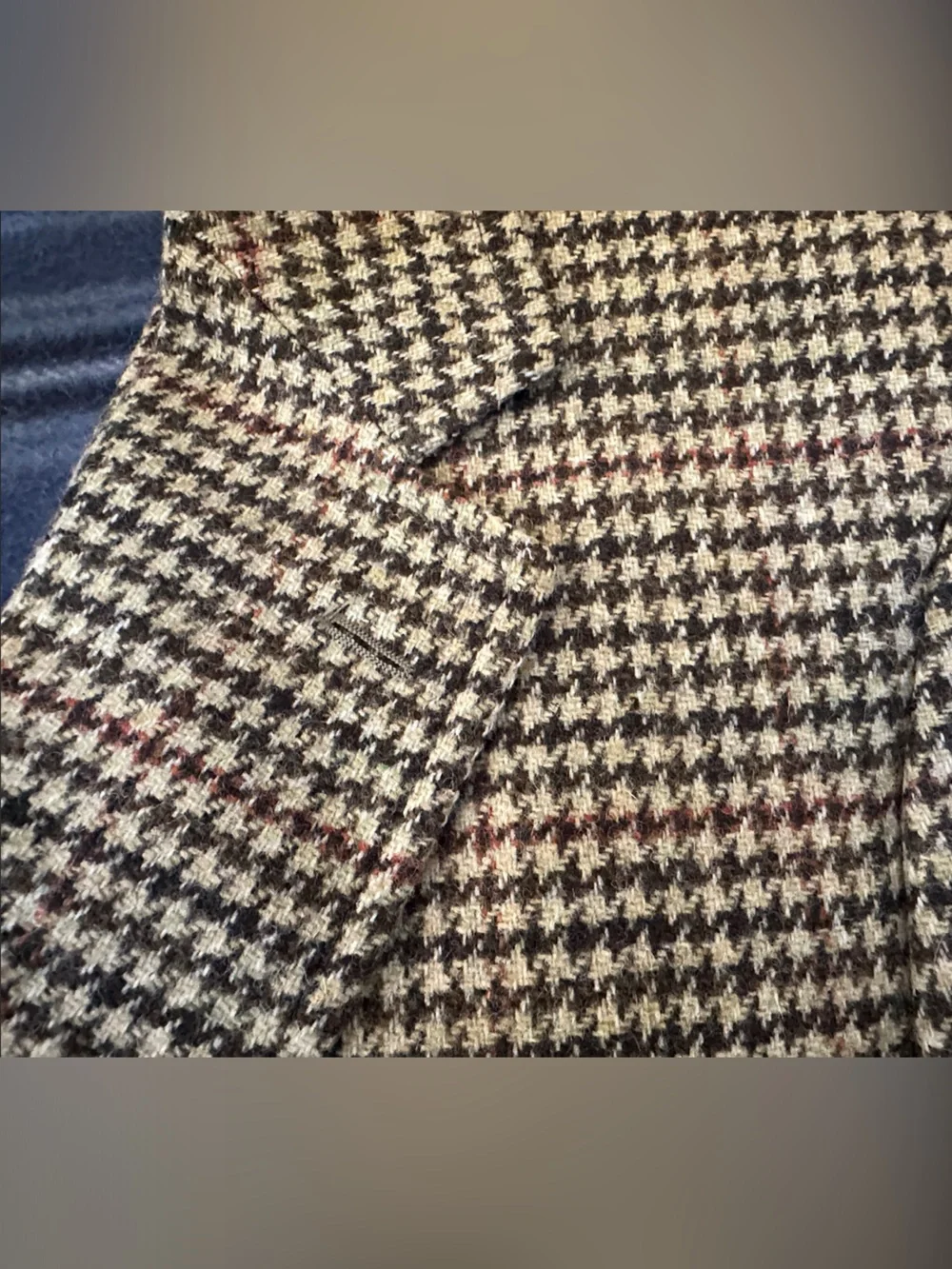 Brooks Brothers Houndstooth Wool Blend Men’s Sports Coat Blazer Size 42 L